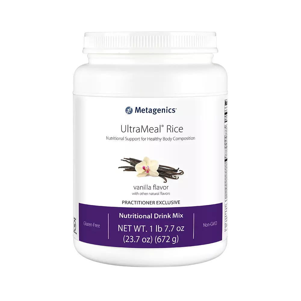 ultrameal rice, ultrameal rice vanilla, rice protein, nutritional drink, metagenics, the woodlands, vitamins, supplements, theramineral