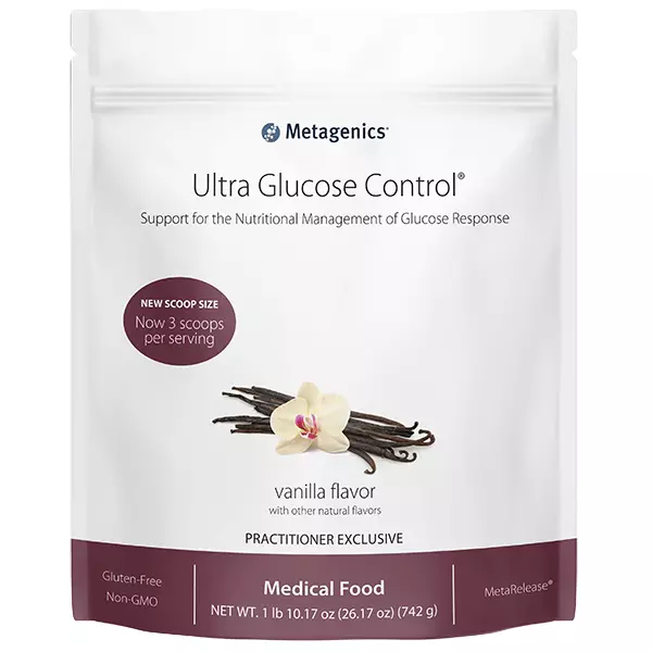 ultra glucose control metagenics vanilla 1lb ultra glucose control 1lb, glucose control powder, diabetes help, the woodlands, vitamins, supplements, theramineral