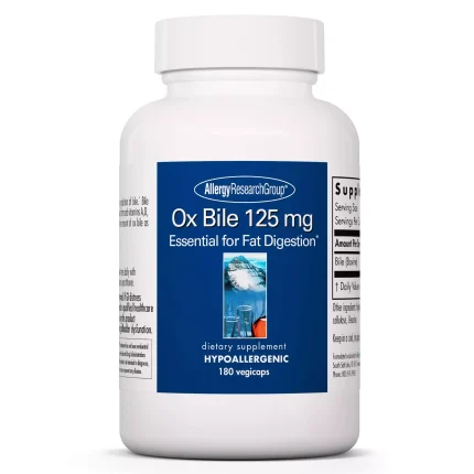 oxbile, theramineral, allergy research group, vitamins
